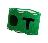 FashionCha Maison pour Chat Abri Confortable Grattoir de Meubles Tunnel Pliable Lit de Repos Conception Multi Usages pour Le Jeu Adapté pour Protéger Les Meubles, Vert