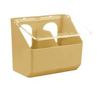 FashionCha Mangeoire pour Pigeons Conteneur Suspendu Distributeur d'eau Auge pour Oiseaux en Plastique PP Stable avec Couvercle Adapté pour Les Perroquets et Col, Kaki