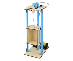 FashionCha Maquette En Bois D'ascenseur à Fabriquer Soi-même - Kit Scientifique pour Enfants à Partir de 7 Ans