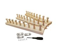 FashionCha Métier à Tisser Suspendu, Long Cadre à Tricoter en Bois pour Le Travail du Fil, Relaxant