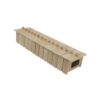 FashionCha Moxibustion Boîte Boîte de Moxas Support Brûleur Boîte Acupuncteur Bambou Acier Poignée Ergonomique Isolation Thermique Adaptée Adulte Soin, Grand