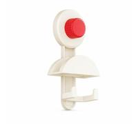 FashionCha Patère Murale Double en Plastique, Blanc cassé