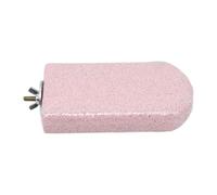 FashionCha Perchoir Volcanique pour Oiseaux Plateforme Stable pour Affûtage Naturel des Griffes et du Bec Adapté Aux Calopsittes Canaris et Perroquets, Rose