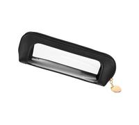 FashionCha Petit étui à Maquillage en Cuir PU avec Fermeture éclair pour Les des Femmes, Noir
