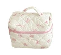 FashionCha Pochette de Rangement pour Produits de Beauté à Fleurs, Rose