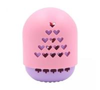FashionCha Porte-éponge de Maquillage de Voyage Portable 4x, Boîte de Rangement D'œufs de Maquillage En Silicone Anti-poussière, Conteneur de Protection pour Bou