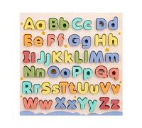 FashionCha Puzzle ABC En Bois éducatif, Jouet D'alphabet pour Enfants D'âge Préscolaire