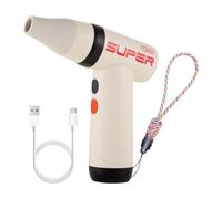 FashionCha Sèche-cheveux Compacte avec Chargement USB et Réglages de Vent Réglables pour Les Voyages et L'utilisation à Domicile, Bleu