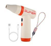 FashionCha Sèche-cheveux Compacte avec Chargement USB et Réglages de Vent Réglables pour Les Voyages et L'utilisation à Domicile, Orange