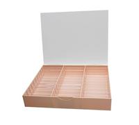 FashionCha Solution de Rangement pour Nail Art avec 30 Compartiments pour L'organisation de La Maison et Du Salon, ROSE