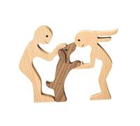 FashionCha Statue Représentant Un Homme et Un Chien, Décoration Intérieure, Figurines de Chiens pour étagère,