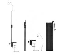 FashionCha Support Lampe Camping Pince Métal, télescopique
