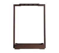 FashionCha Support pour Carillon Support D'Exposition Porte-stylo Chinois Chevalet de Table En Bois Élégant Adapté pour Un Mariage Une Fête et Un Bureau, Couleur Noyer