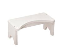FashionCha Tabouret de Toilette Bois Potty Step Escabeau Squat Repose Pied Antidérapant Transportable Adapté Aux Enfants Adultes Domicile, Blanc