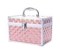 FashionCha Trousse de Rangement pour Cosmétiques, Nail Art et Maquillage, avec Coque Rigide, Pink B