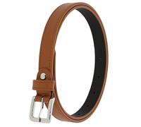 FASHIONGEN - Ceinture femme 2 cm Véritable CUIR ITALIEN, LINDA - Camel, 85