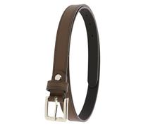 FASHIONGEN - Ceinture femme 2 cm Véritable CUIR ITALIEN, LINDA - Marron, 105
