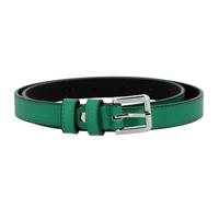 FASHIONGEN - Ceinture femme 2 cm Véritable CUIR ITALIEN, LINDA - Vert, 70