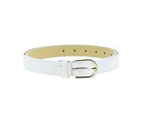 FASHIONGEN - Ceinture pour femme en Cuir Italien, LUNA, Fabriqué en France - Blanc, 70