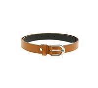 FASHIONGEN - Ceinture pour femme en Cuir Italien, LUNA, Fabriqué en France - Camel, 70