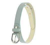 FASHIONGEN - Ceinture pour femme en Cuir Italien, LUNA, Fabriqué en France - Gris vert, 70