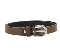 FASHIONGEN - Ceinture pour femme en Cuir Italien, LUNA, Fabriqué en France - Marron, 70