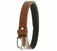 FASHIONGEN - Ceinture pour femme en Cuir Italien, LUNA, Fabriqué en France - Marron clair, 70