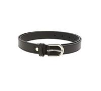 FASHIONGEN - Ceinture pour femme en Cuir Italien, LUNA, Fabriqué en France - Noir, 80
