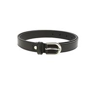 FASHIONGEN - Ceinture pour femme en Cuir Italien, LUNA, Fabriqué en France - Noir, 85