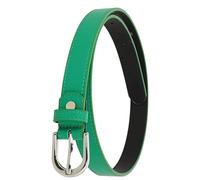 FASHIONGEN - Ceinture pour femme en Cuir Italien, LUNA, Fabriqué en France - Vert, 70 / pantalon 32 à 34