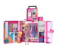 Fashionistas Barbie - Poupée Et Coffret Dressing Deluxe - Poupée Mannequin - 3 Ans Et +