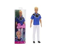 Barbie® Fashionistas Poupée Ken n° 226 vêtu d’une chemise western amovible, d’un pantalon et de bottes, poupée blonde tendance 65e anniversaire à collectionner, HRH25
