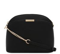 FashionPuzzle Petit sac à bandoulière en forme de dôme avec chaîne, noir, Taille unique