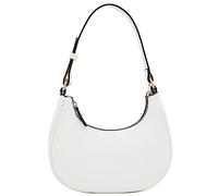 FashionPuzzle Petit sac croissant à bandoulière, sac à porter sous le bras, Blanc/blanc, Taille unique