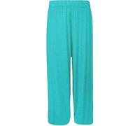 Fashion's island Pantalon Palazzo évasé à jambe large pour femme Taille élastique Uni, turquoise, 52-54