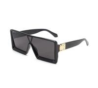 FashionVintage OversizeBlackBig Frame Sun Glasses Female Shades Eyewear(1)