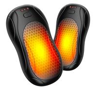 Fashioz Chauffe Mains Rechargeable, 2 en 1 Magnétique Chaufferette Main Reutilisable, 3000mAh Split Deux en Un Electrique Portable USB, 3 Niveaux de Chaleur, Chauffage 7-12H, Cadeau de Noël d'hiver
