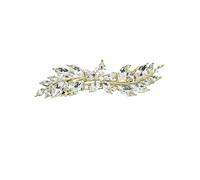 Faship Magnifique barrette à cheveux avec strass transparents et motif floral