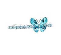 Faship Magnifique barrette à cheveux papillon avec strass turquoise