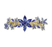 Faship Magnifique barrette florale en cristal