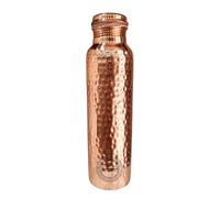Fashnkart Bouteille d'eau en cuivre martelé 34 oz Ayurveda Health Vessel Conception anti-fuite Pichet pour sport Fitness Yoga 1000 ml