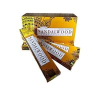 Fashnkart Lot de 12 bâtons d'encens Deepika au Bois de Santal pour Pendaison de crémaillère, Temple Pooja, méditation et Yoga, roulés à la Main Masala Aggarbatti