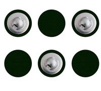 Fashnkart Velours Artisanat Tissu Recouvert Rond Bouton Rembourrage Couture Métal Scrapbooking Tricot Projet De Bricolage 12 Pcs Moyen Vert Foncé