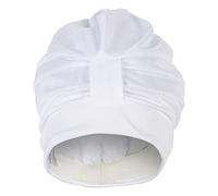 Fashy 3473 Turban de Natation en Tissu avec Bande Velcro pour Femme Blanc Blanc