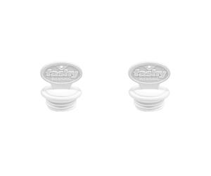 Fashy 6014 bouillottes de rechange Fermeture, Grand, filetage Ø 29 mm, blanc (Lot de 2)