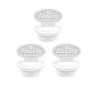 Fashy 6014 bouillottes de rechange Fermeture, Grand, filetage Ø 29 mm, blanc (Lot de 3)