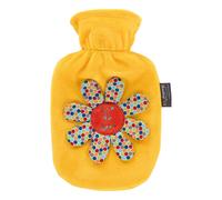 Fashy 65251_30 Bouillotte Avec Flauschbezug Jaune, Brodé - 0,8 Litre