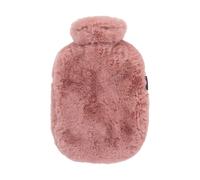 Fashy Bouillotte Prestige – Housse en fausse fourrure douce – 2 l Rose