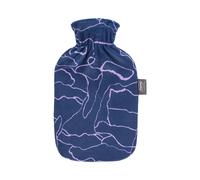 Fashy 67430 54 CHAUFFE-EAU Avec Housse En Peluche Imprimée Bleu Violet 2,0L