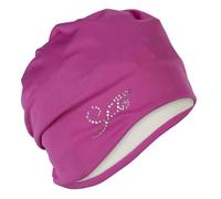 Fashy Bonnet de Bain en Tissu Rose avec Strass pour Femme
